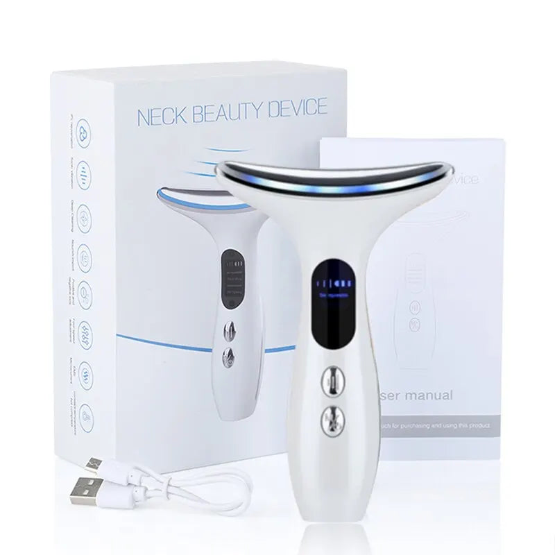 EMS Neck & Face Lifting Massager | LED Anti-Wrinkle Device