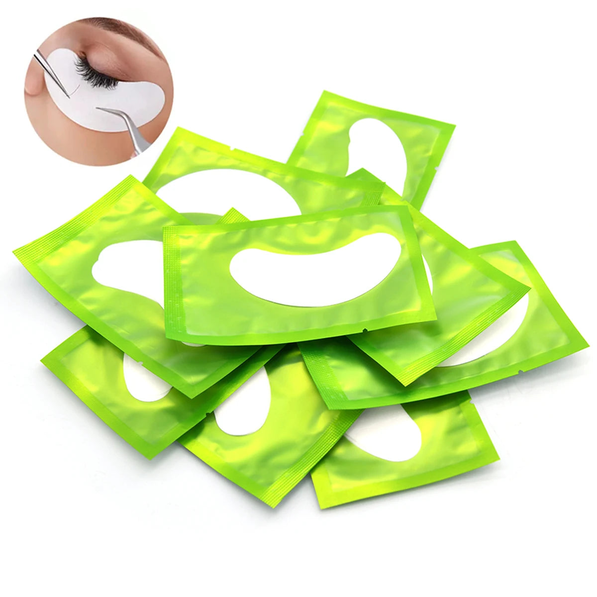 50Pairs Hydrogel Eye Patches Under Eye Pads Eyelash Extension Gel Stickers for Grafting Lashes Beauty Tools