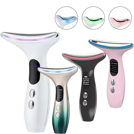 EMS Neck & Face Lifting Massager | LED Anti-Wrinkle Device