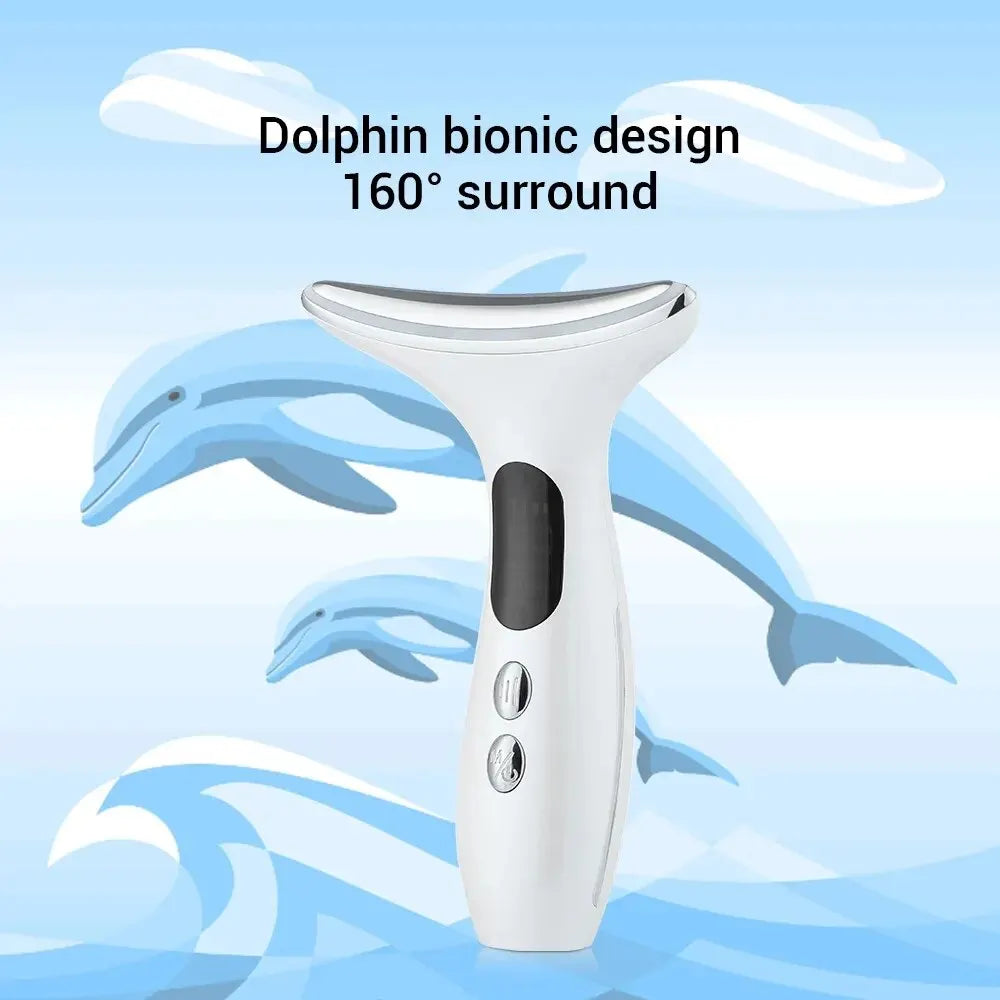 EMS Neck & Face Lifting Massager | LED Anti-Wrinkle Device