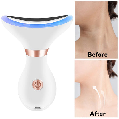 EMS Facial Massager Microcurrent Face Lifting Massage Hot Cold Compress Deep Cleansing Facial Care Beauty Device