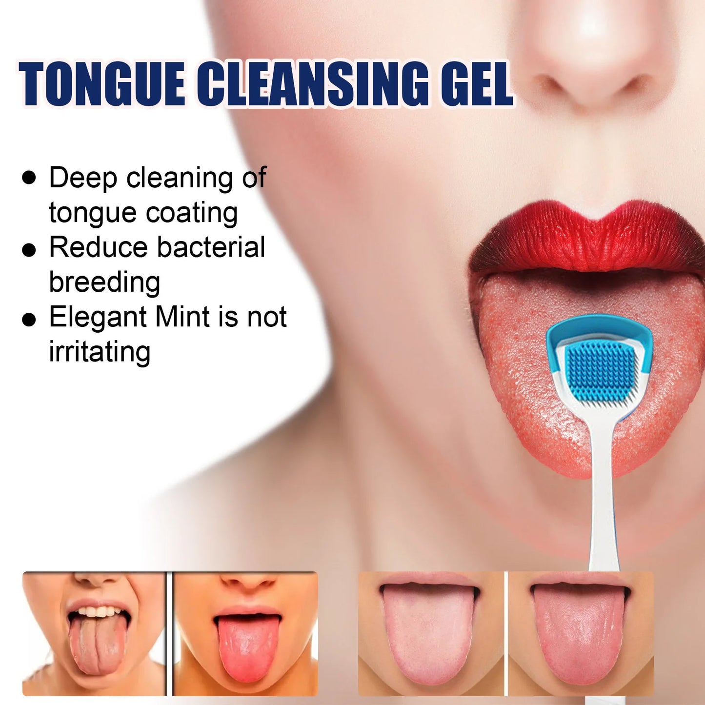 Eelhoe 50g Tongue Cleaning Gel With Brush