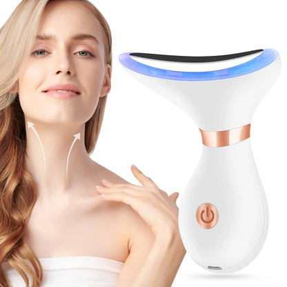 EMS Facial Massager Microcurrent Face Lifting Massage Hot Cold Compress Deep Cleansing Facial Care Beauty Device