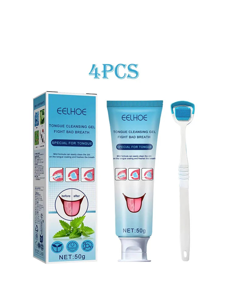 Eelhoe 50g Tongue Cleaning Gel With Brush
