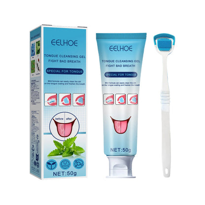 Eelhoe 50g Tongue Cleaning Gel With Brush