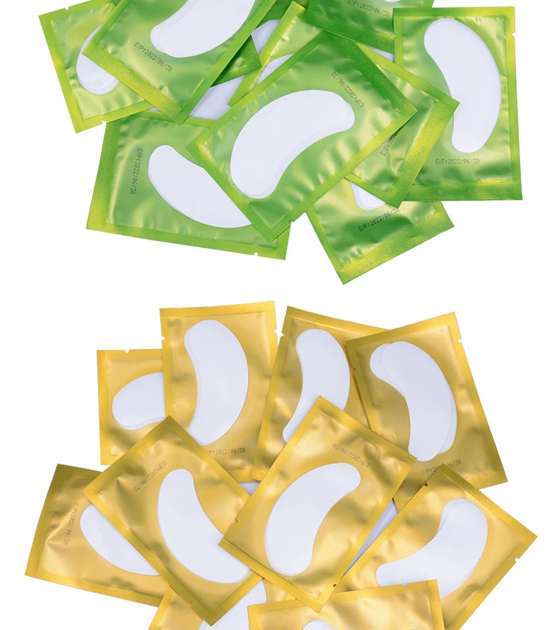 50Pairs Hydrogel Eye Patches Under Eye Pads Eyelash Extension Gel Stickers for Grafting Lashes Beauty Tools