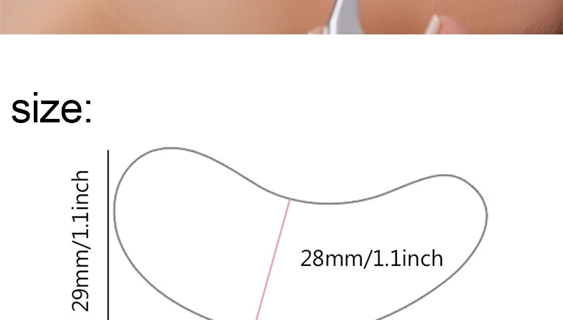 50Pairs Hydrogel Eye Patches Under Eye Pads Eyelash Extension Gel Stickers for Grafting Lashes Beauty Tools
