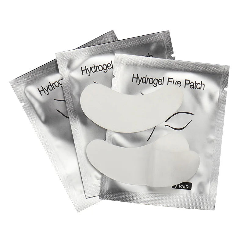 100 Pairs Hydrogel Eye Patch Eyelash Pad Gel Patch Grafting Under Eye Paper Sticker Fox Wraps Eyelash Extension Makeup Tools