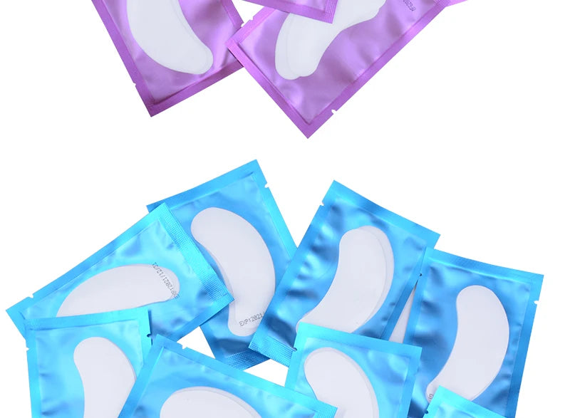 50Pairs Hydrogel Eye Patches Under Eye Pads Eyelash Extension Gel Stickers for Grafting Lashes Beauty Tools