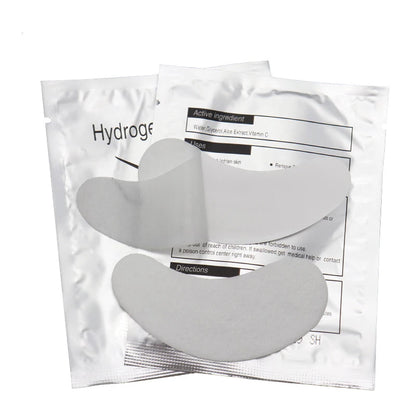 100 Pairs Hydrogel Eye Patch Eyelash Pad Gel Patch Grafting Under Eye Paper Sticker Fox Wraps Eyelash Extension Makeup Tools