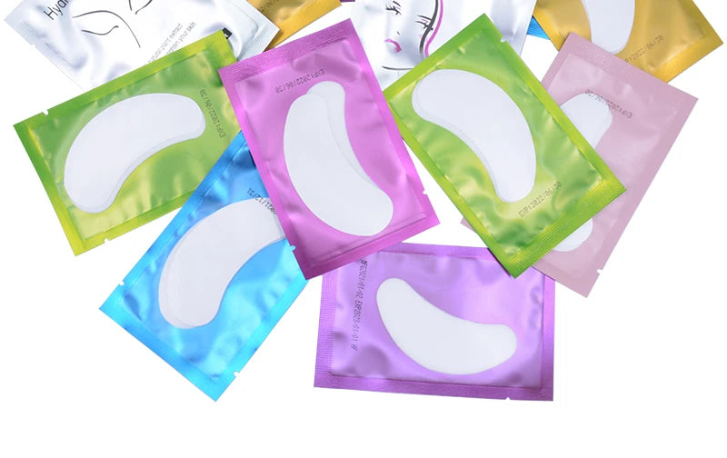 50Pairs Hydrogel Eye Patches Under Eye Pads Eyelash Extension Gel Stickers for Grafting Lashes Beauty Tools