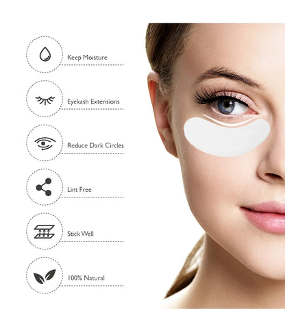 50Pairs Hydrogel Gel Eye Patches Grafting Eyelashes Under Eye Patches For Eyelash Extension Paper Application Makeup Supplies