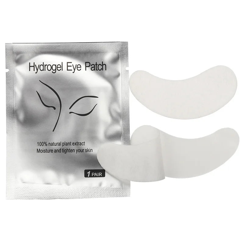 100 Pairs Hydrogel Eye Patch Eyelash Pad Gel Patch Grafting Under Eye Paper Sticker Fox Wraps Eyelash Extension Makeup Tools