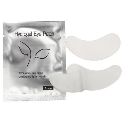 100 Pairs Hydrogel Eye Patch Eyelash Pad Gel Patch Grafting Under Eye Paper Sticker Fox Wraps Eyelash Extension Makeup Tools