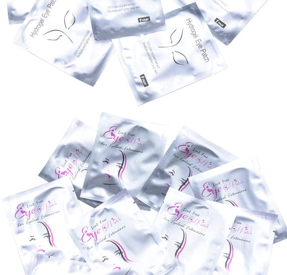 50Pairs Hydrogel Eye Patches Under Eye Pads Eyelash Extension Gel Stickers for Grafting Lashes Beauty Tools