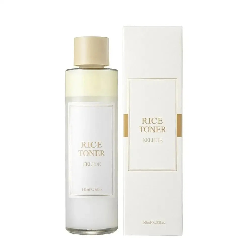 EELHOE Rice Face Toner Moisturizing Water Brightening Lifting 150ml Deep Facial Cleanser for Young Glowy Korean Skin Care