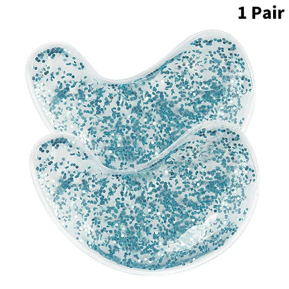 Gel Eye Bag Patch Reusable Gel Eye Ice Pack Hot Cold Eye Patches Reusable Gel Eye Cooler Heater Patches Relieves Puffiness