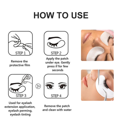 50Pairs Hydrogel Gel Eye Patches Grafting Eyelashes Under Eye Patches For Eyelash Extension Paper Application Makeup Supplies