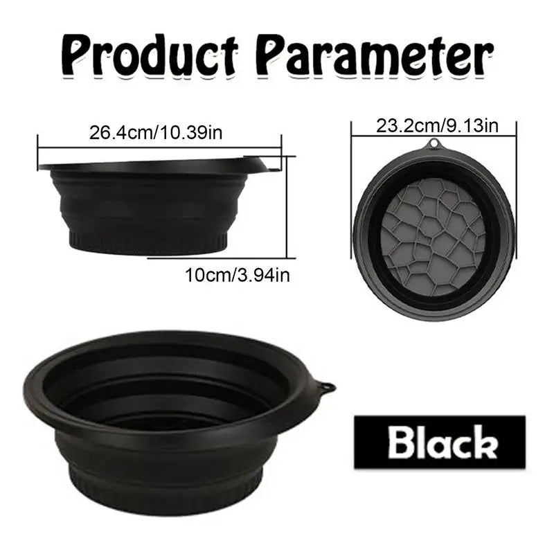 Large Bowl For Face Ice Bath Foldable Ice Bath Bowl Portable Face Dipping Bowl Foldable Silicone Wash Basin Bathroom Accessories