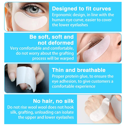 MASSA 500PCS Wholesale Hydrogel Gel Eye Patches for Eyelash Extension Eyepads Eyelash patch Makeup Free Shipping Top quality
