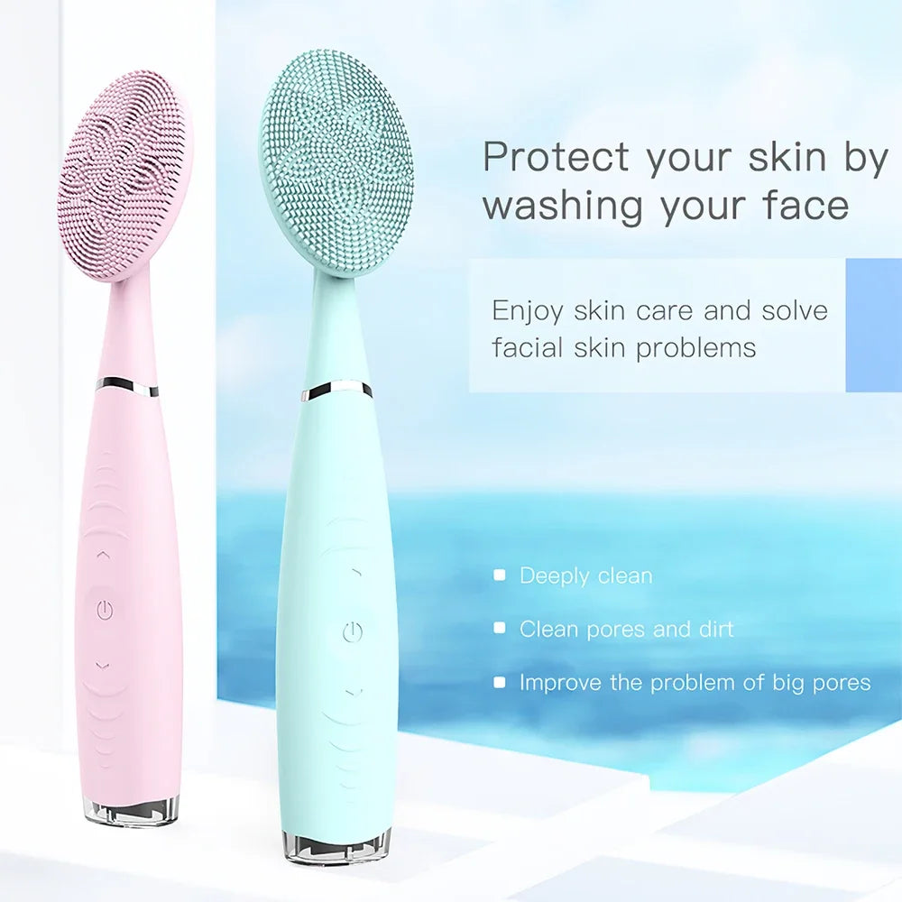 Portable Electric Facial Cleansing Brush