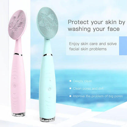 Portable Electric Facial Cleansing Brush