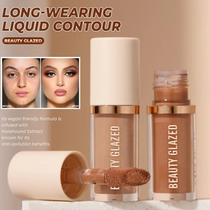 Beauty Glazed Cream Contour with Natural Shadow Effect Long-Lasting Matte Finish Waterproof Foundation Cream for Quick Coverage