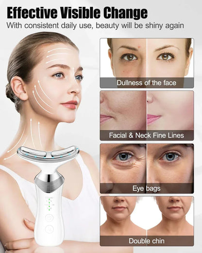 EMS Neck Face Beauty Device Facial Lifting Machine Skin Tighten Reduce Double Chin Anti Wrinkle Remove Lifting SkinCare Massager