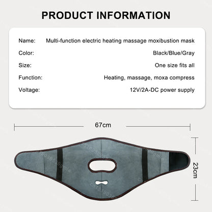 Electrically Heated Head Facial Paralysis Hot Pack Massage Mask Face Aftermath Recovery Instrument Face Spasm Crooked Mouth