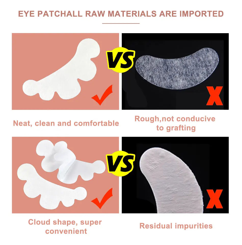 1000pieces Wholesale Hydrogel Gel Eye Patches for Eyelash Extension Tips Stickers Under Eye Pads Patches Application Makeup