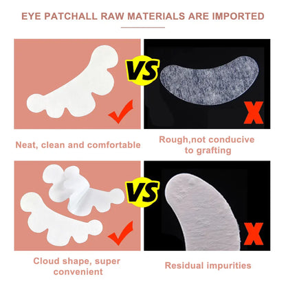 1000pieces Wholesale Hydrogel Gel Eye Patches for Eyelash Extension Tips Stickers Under Eye Pads Patches Application Makeup