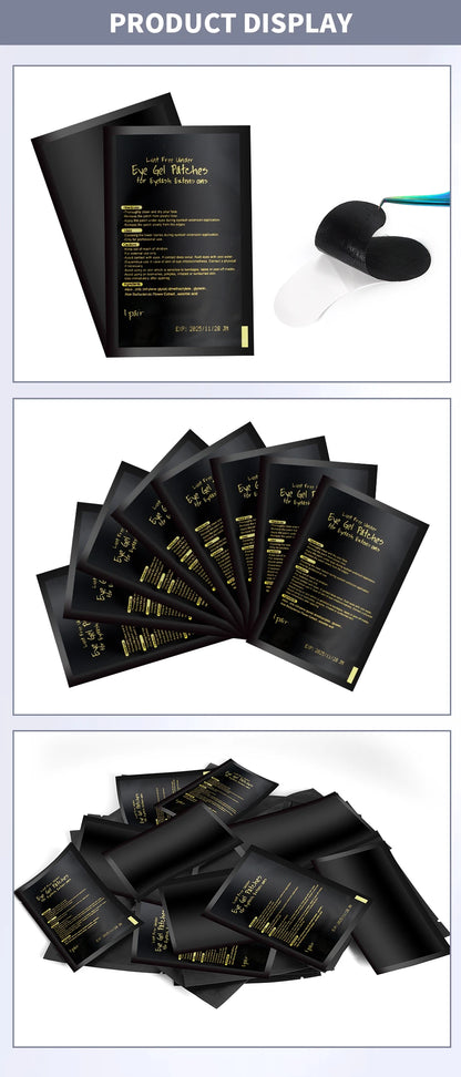 UV Patches 50pairs Hydrogel Eyelash Patch Black Pad Eyelash Patch Beauty And Moisturizing Eye Mask for Eyelash Extension Makeup