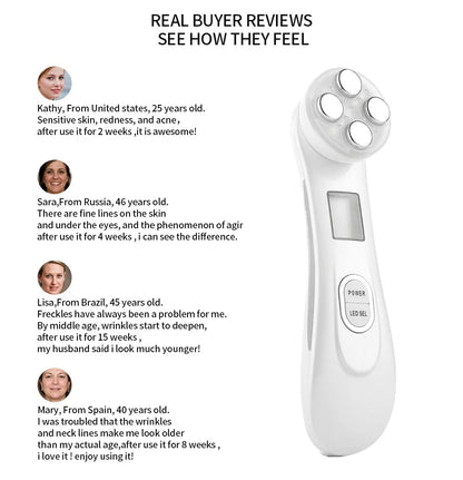5 in 1 RF EMS LED Skin Tightening & Anti-Wrinkle Massager