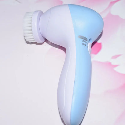 5-in-1 Electric Facial Cleansing Brush & Massager Tool