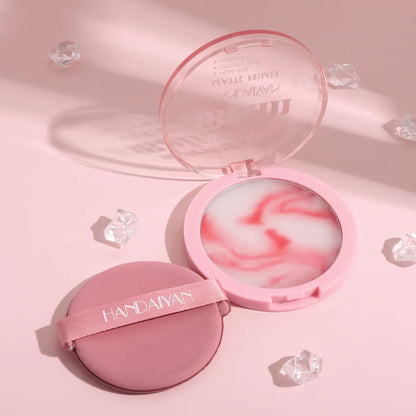 HANDAIYAN Light Mist Water Resistant Oil Control Brightening Complexion Matte Concealer Setting Powder with Powder Puff