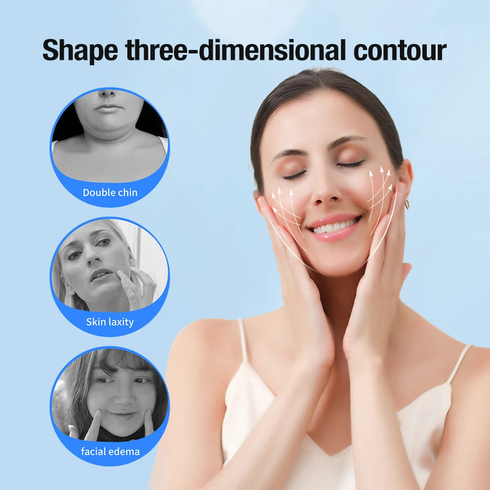 MS V-Shape Face Lifter – Double Chin Reducer & Hot Compress