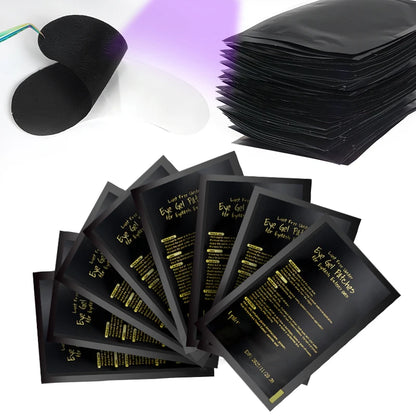 UV Patches 50pairs Hydrogel Eyelash Patch Black Pad Eyelash Patch Beauty And Moisturizing Eye Mask for Eyelash Extension Makeup