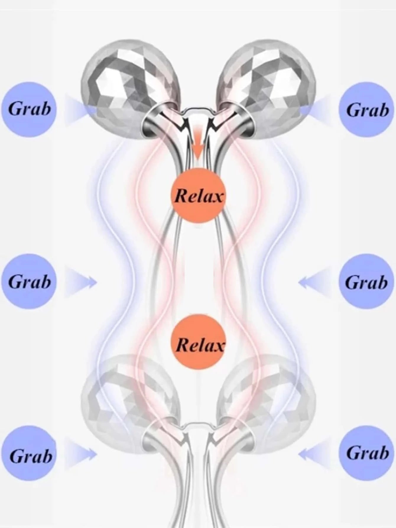 Face Rolling Massager Facial Lift 3D Manual Roller Massager Y Shape 360 Rotating Wrinkle Remover Body Massager Skin Care Tools