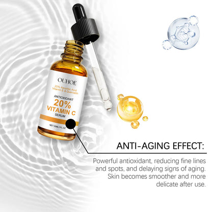 Vitamin C Facial Serum Anti Aging Deep Hydrating Fade Fine Wrinkles Brightening Moisturizing Repair Nourishing Skin Care Essence