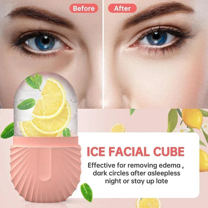 Ice Face Roller Ice Cube Beauty Massage Silicone Ice Mold For Eye Puffiness Ice Facial Roller Shrink Pores Multifunctional mold