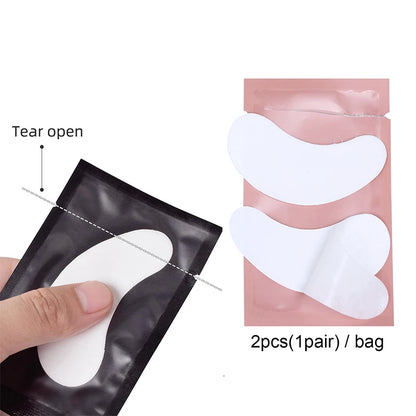 50Pairs Hydrogel Eye Patches Under Eye Pads Eyelash Extension Gel Stickers for Grafting Lashes Beauty Tools