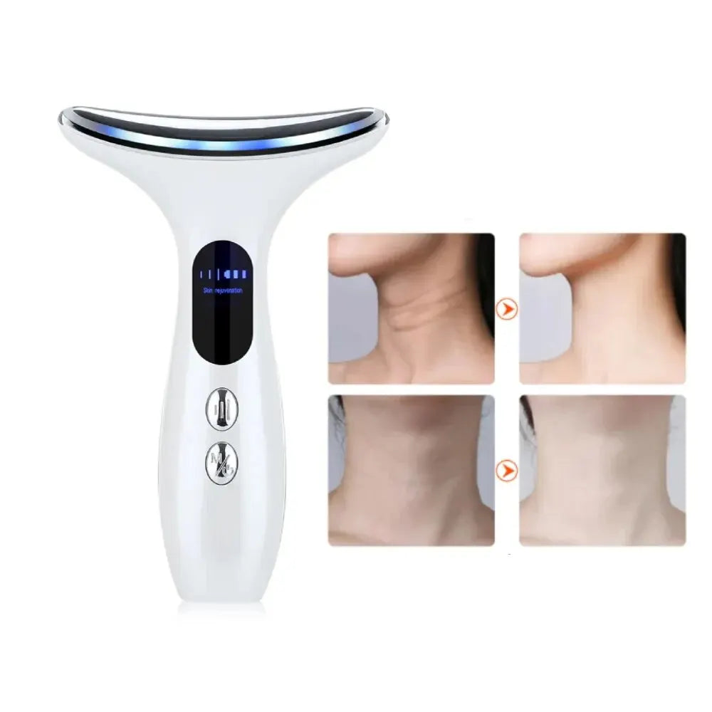 EMS Neck & Face Lifting Massager | LED Anti-Wrinkle Device