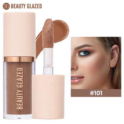 Beauty Glazed Cream Contour with Natural Shadow Effect Long-Lasting Matte Finish Waterproof Foundation Cream for Quick Coverage