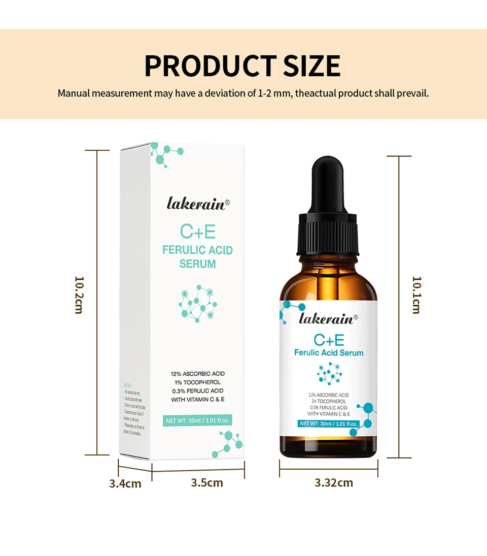 Vitamin C Face Serum Vitamin CE Serum with Ferulic Acid for Women Vitamin E&Ferulic Serum Skin Care, Vitamin C Serum for Face