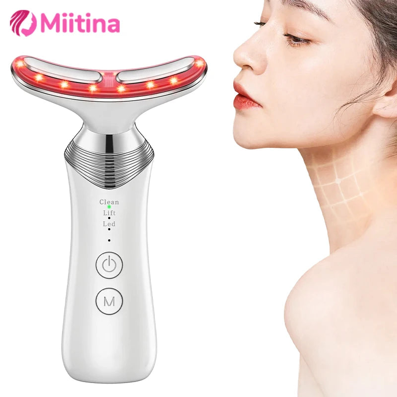 EMS Neck Face Beauty Device Facial Lifting Machine Skin Tighten Reduce Double Chin Anti Wrinkle Remove Lifting SkinCare Massager