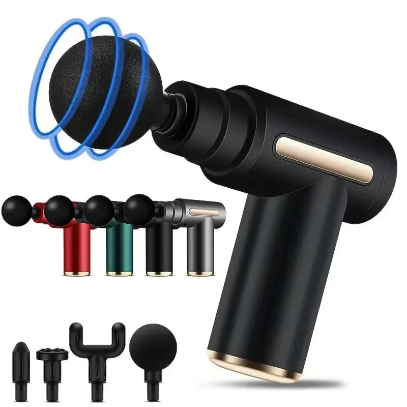 Portable Mini Massage Gun Deep Tissue Percussion Massager Adjustable Speed Lightweight Tool for Muscle Relaxation and Recovery