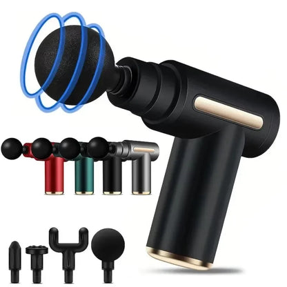 Portable Mini Massage Gun Deep Tissue Percussion Massager Adjustable Speed Lightweight Tool for Muscle Relaxation and Recovery