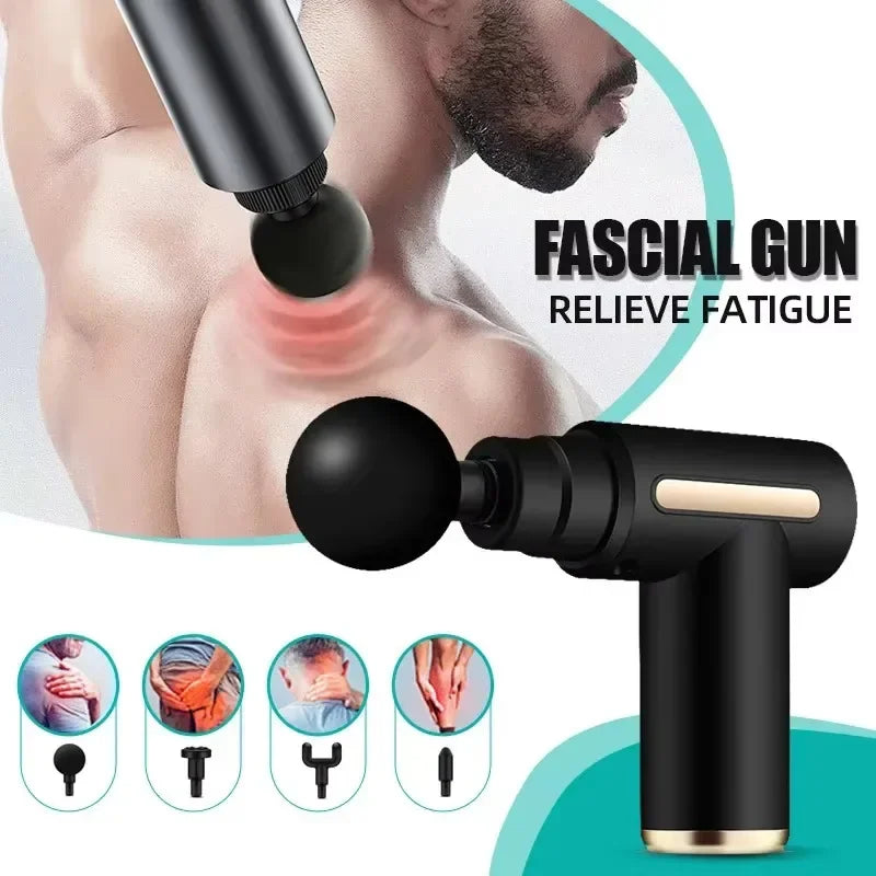 Portable Mini Massage Gun Deep Tissue Percussion Massager Adjustable Speed Lightweight Tool for Muscle Relaxation and Recovery
