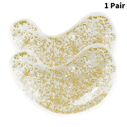 Gel Eye Bag Patch Reusable Gel Eye Ice Pack Hot Cold Eye Patches Reusable Gel Eye Cooler Heater Patches Relieves Puffiness