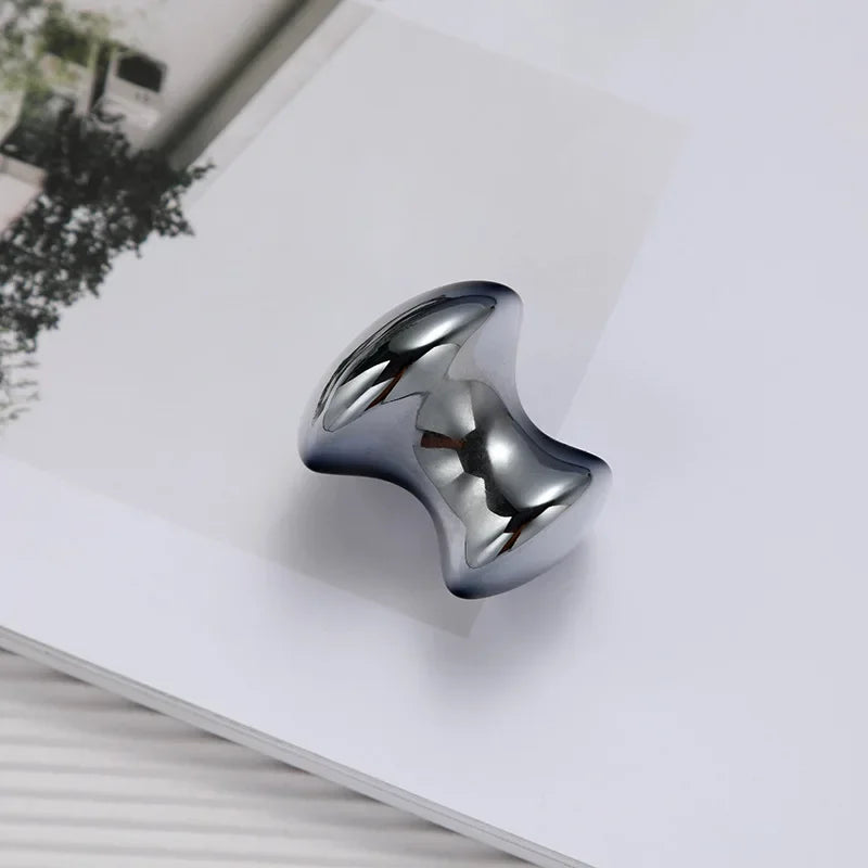 Gua Sha Face Massage Beauty Tool Mushroom Shape Terahertz Energy Stone Guasha Scraping Facial Massager for Spa Body Relaxing